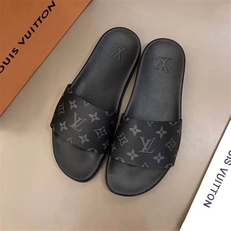 lv slippers mannen|louis vuitton men's slides.